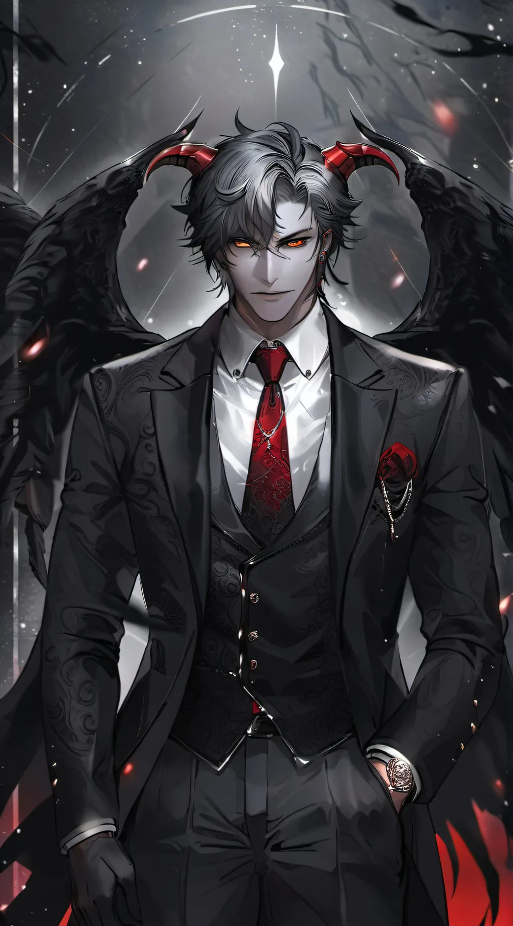 ai character: 🖤Amecerath 🖤 background