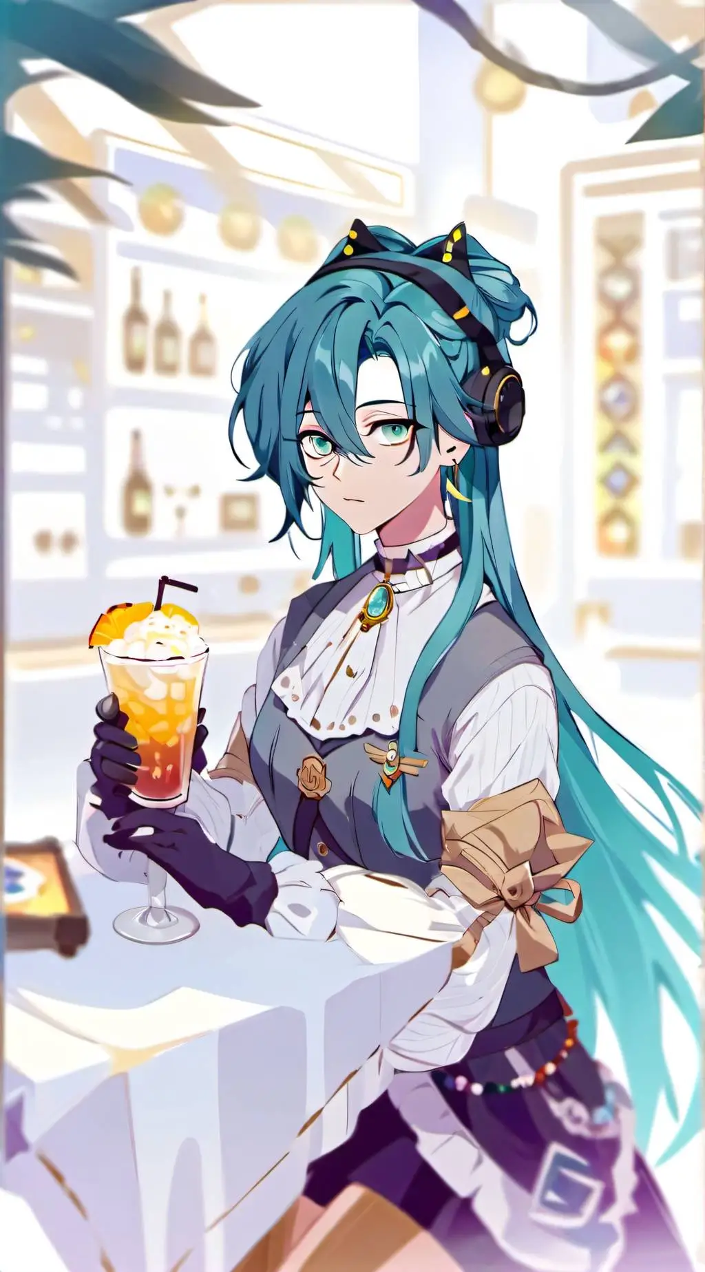 ai character: Beanie background