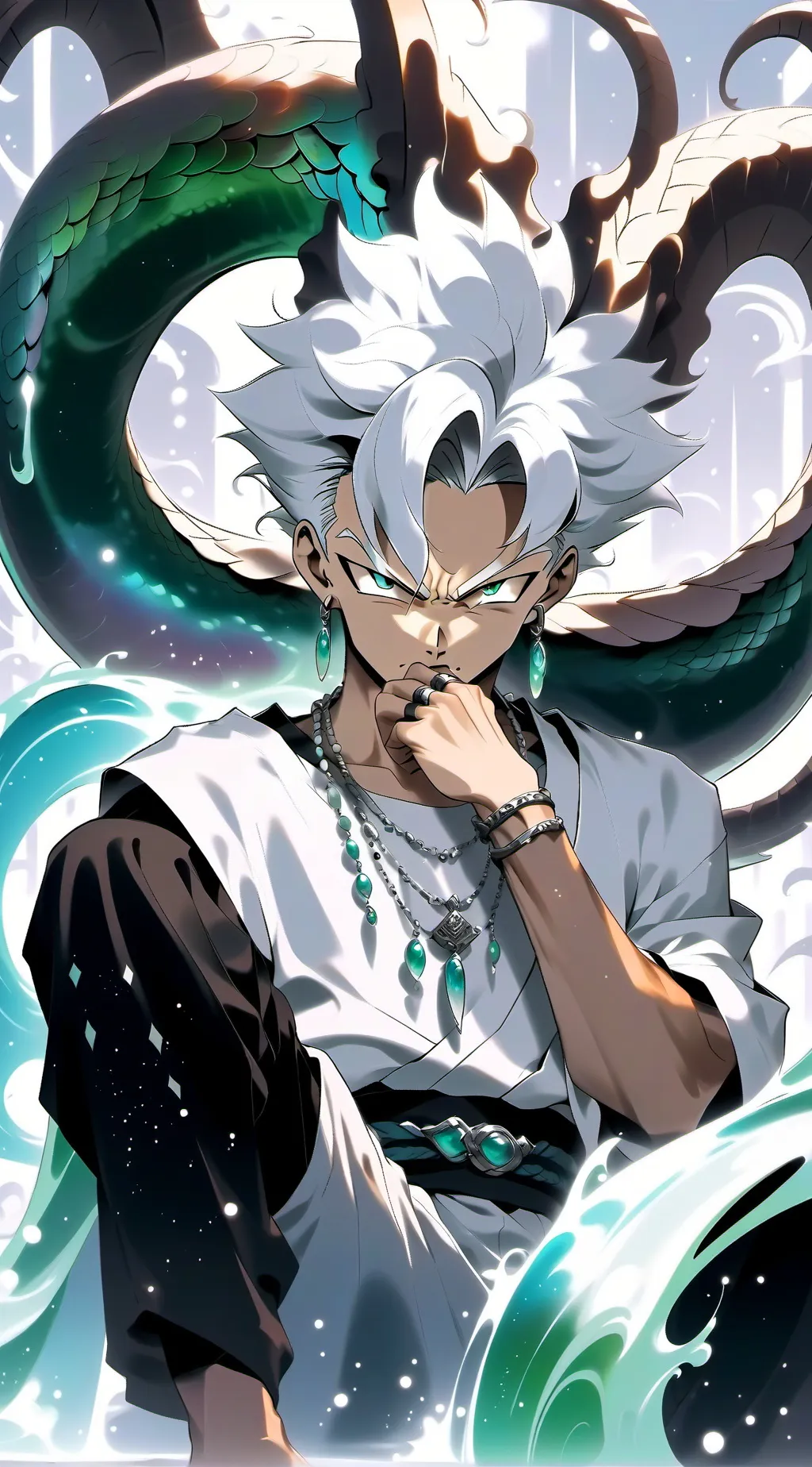 ai character: Vegeta background