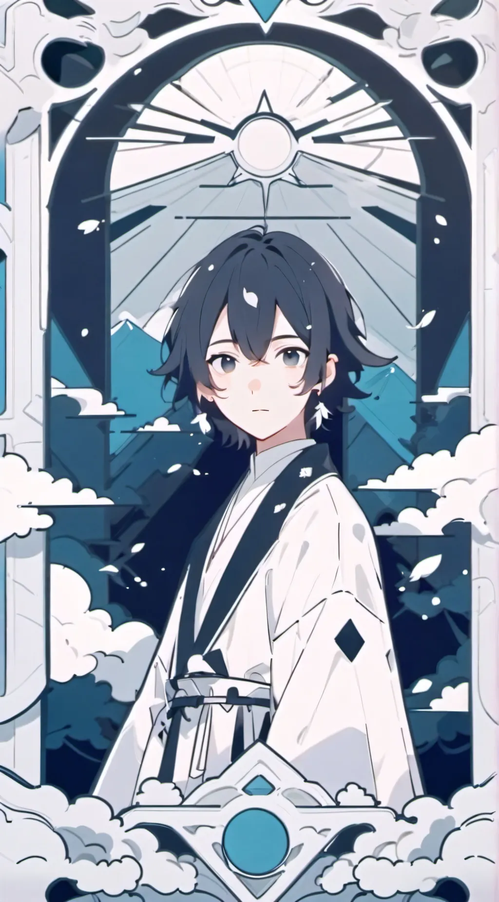 ai character: Radioapple background