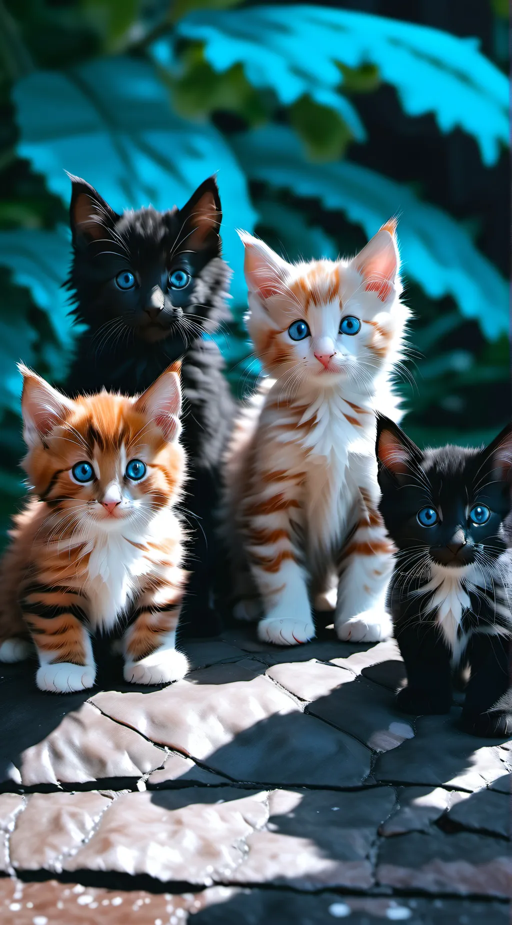 ai character: Kittens background