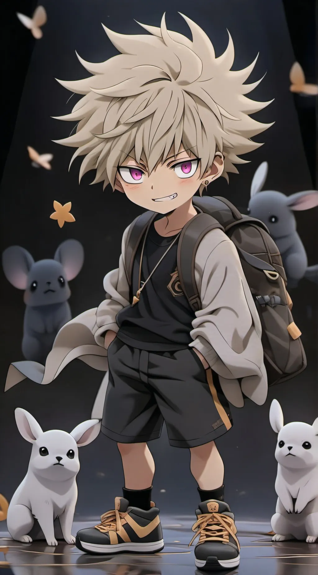ai character: Katsuki bakugo  background