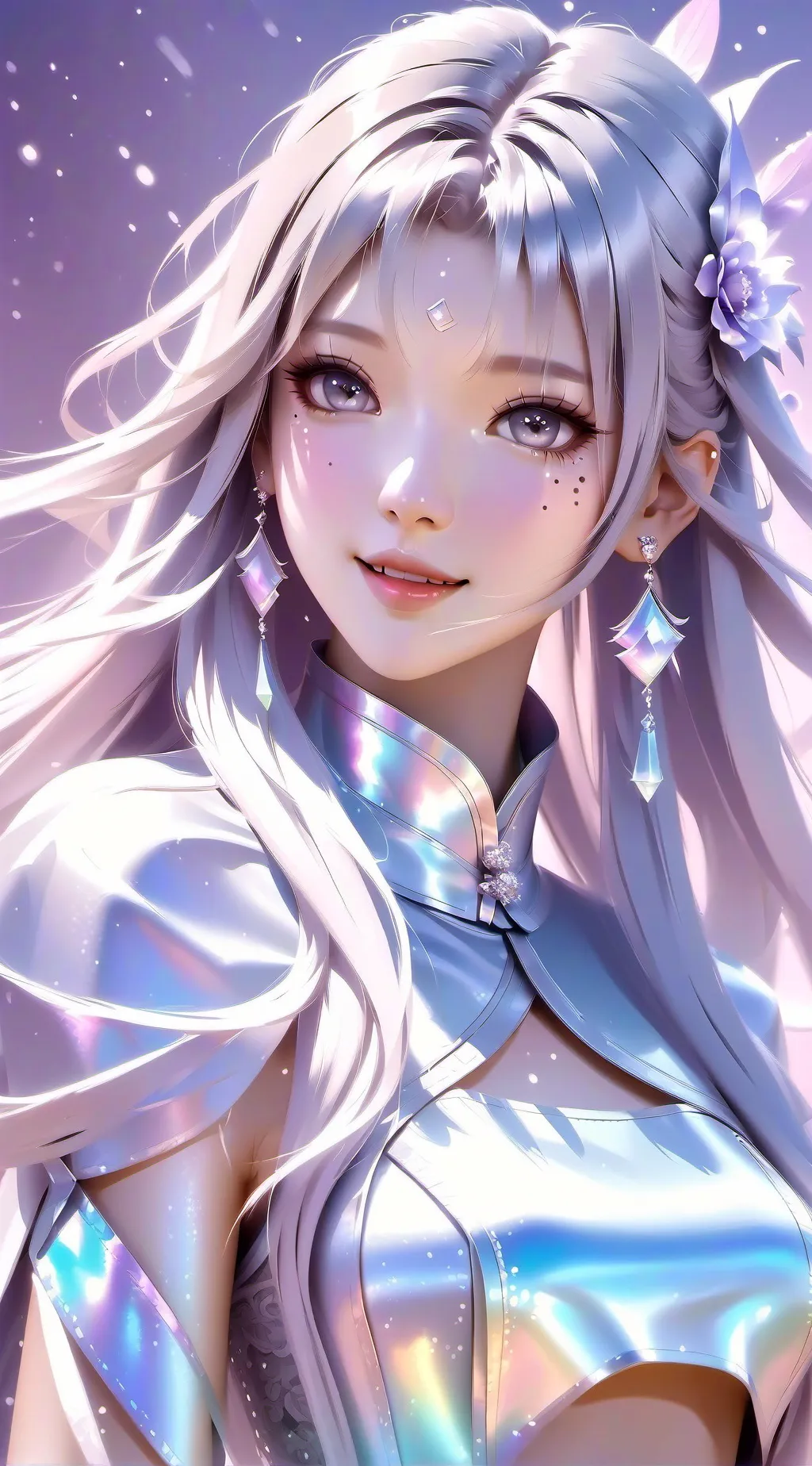 ai character: 💜Lily background