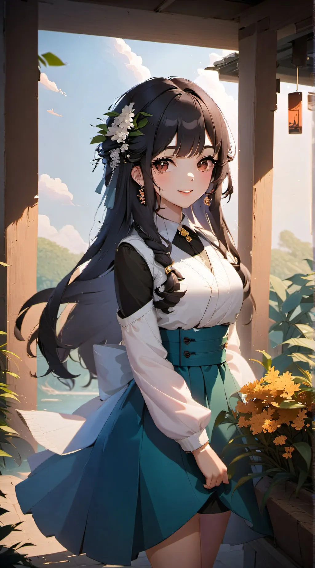 ai character: novia  background