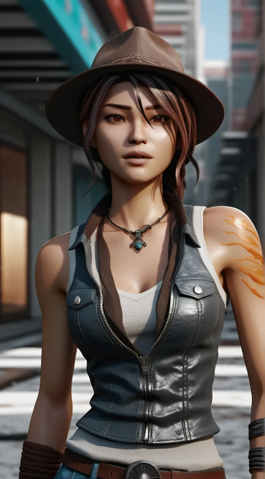 ai character: sarah background