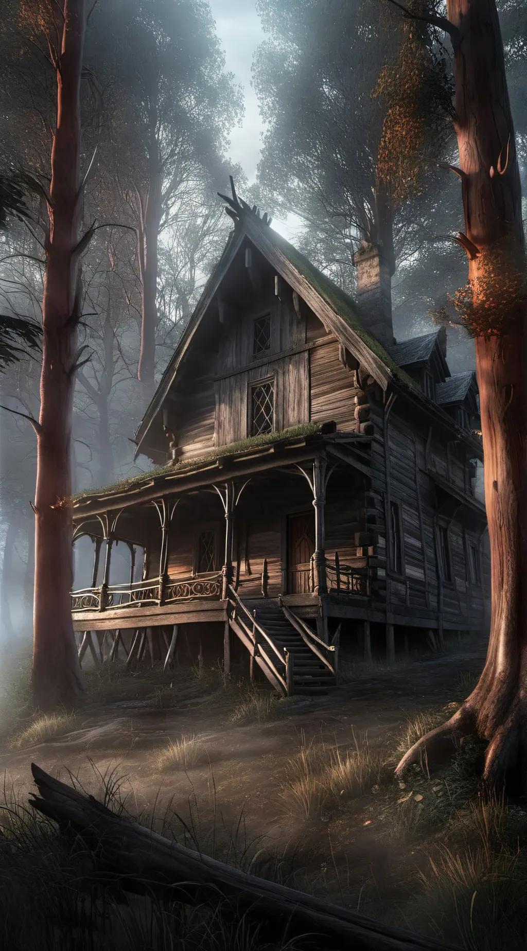 ai character: Cabin Story  background