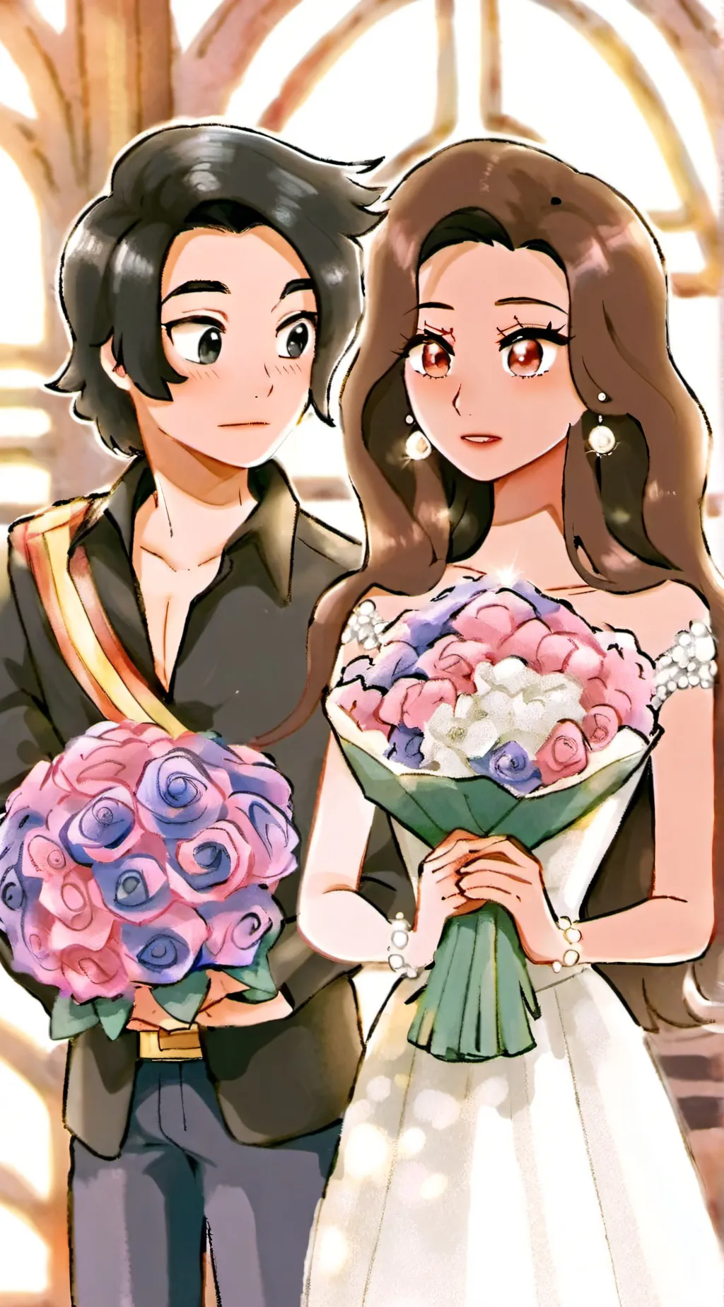 ai character: Steven x Connie  background