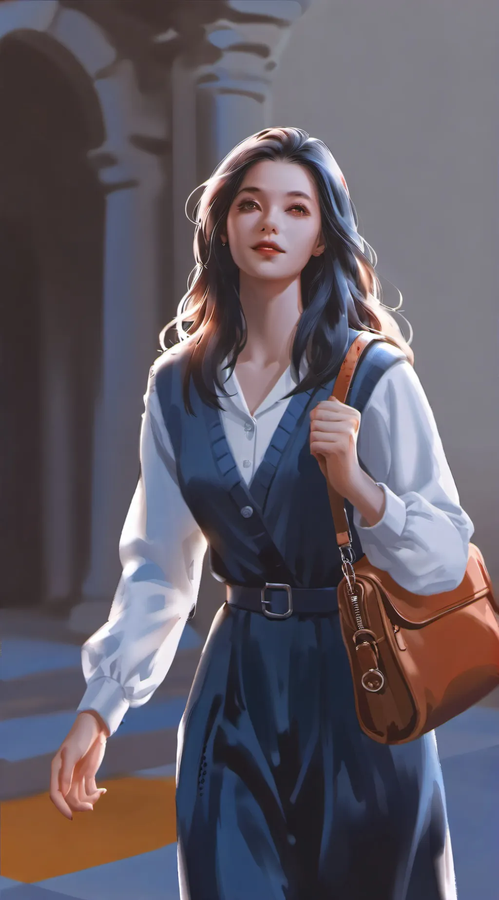 ai character: Finish background