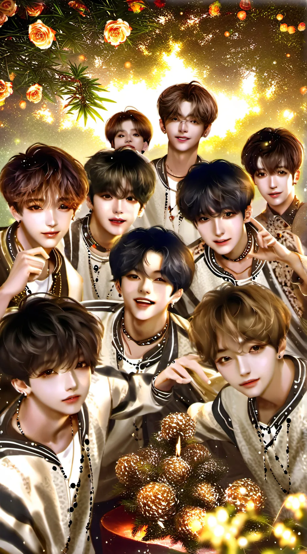 ai character: skz welcome  background