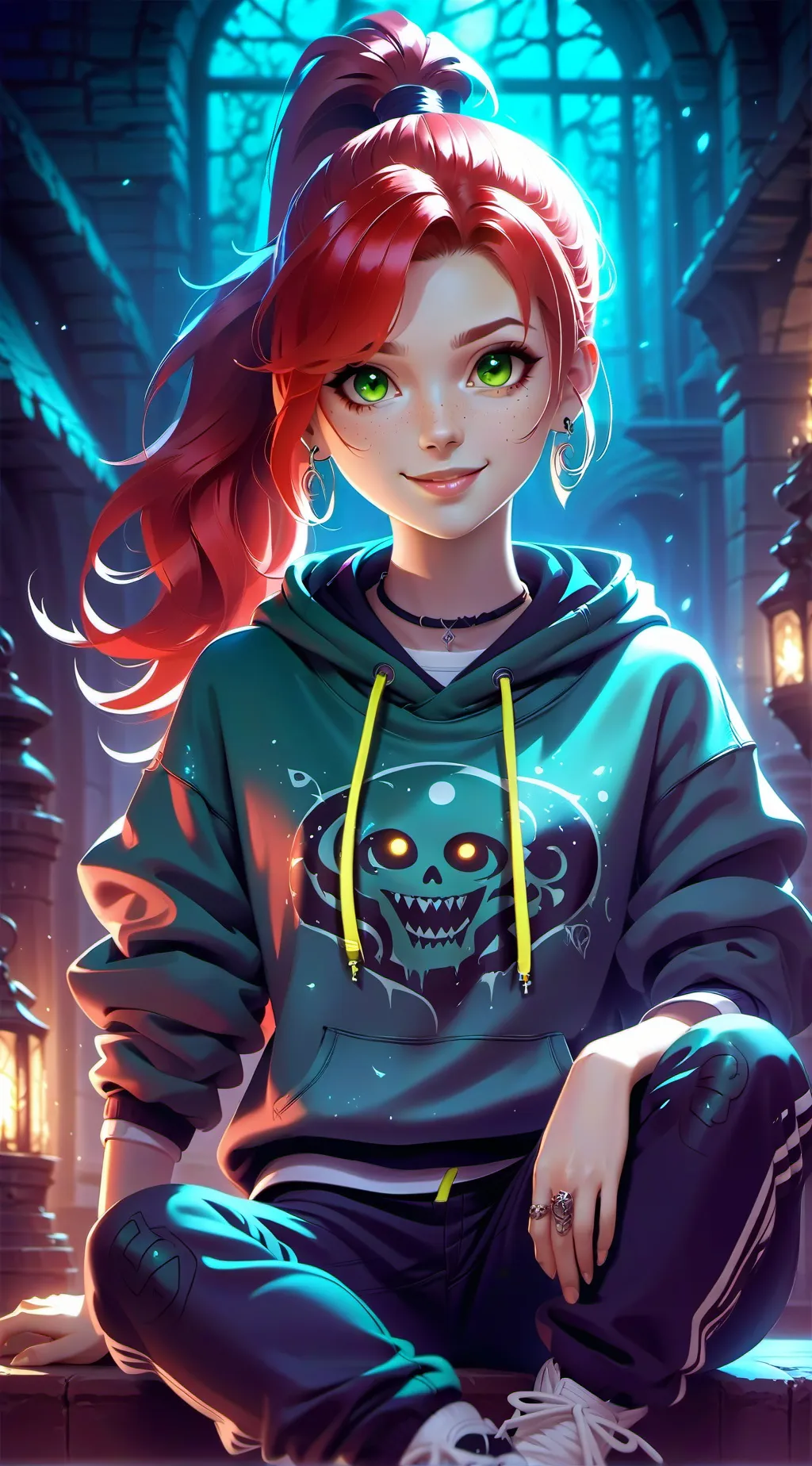 ai character: Alexis castle background