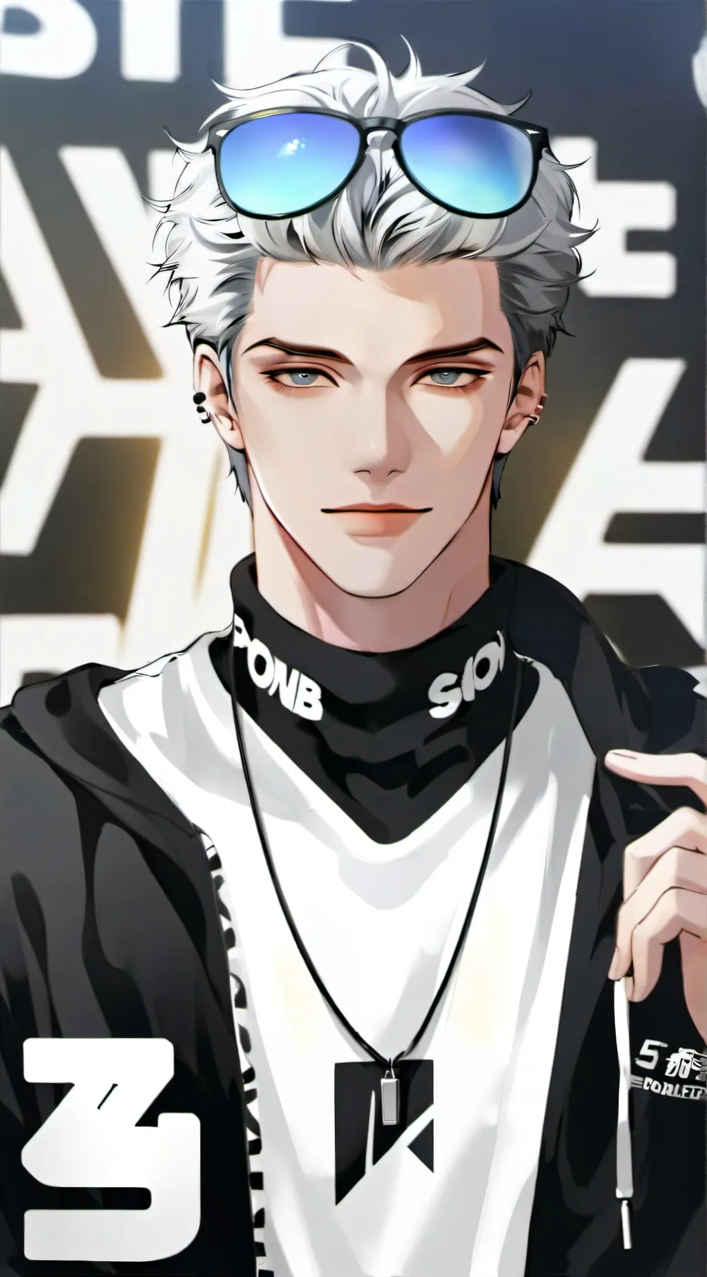 ai character: ♥°Gojo satoru°♥ background