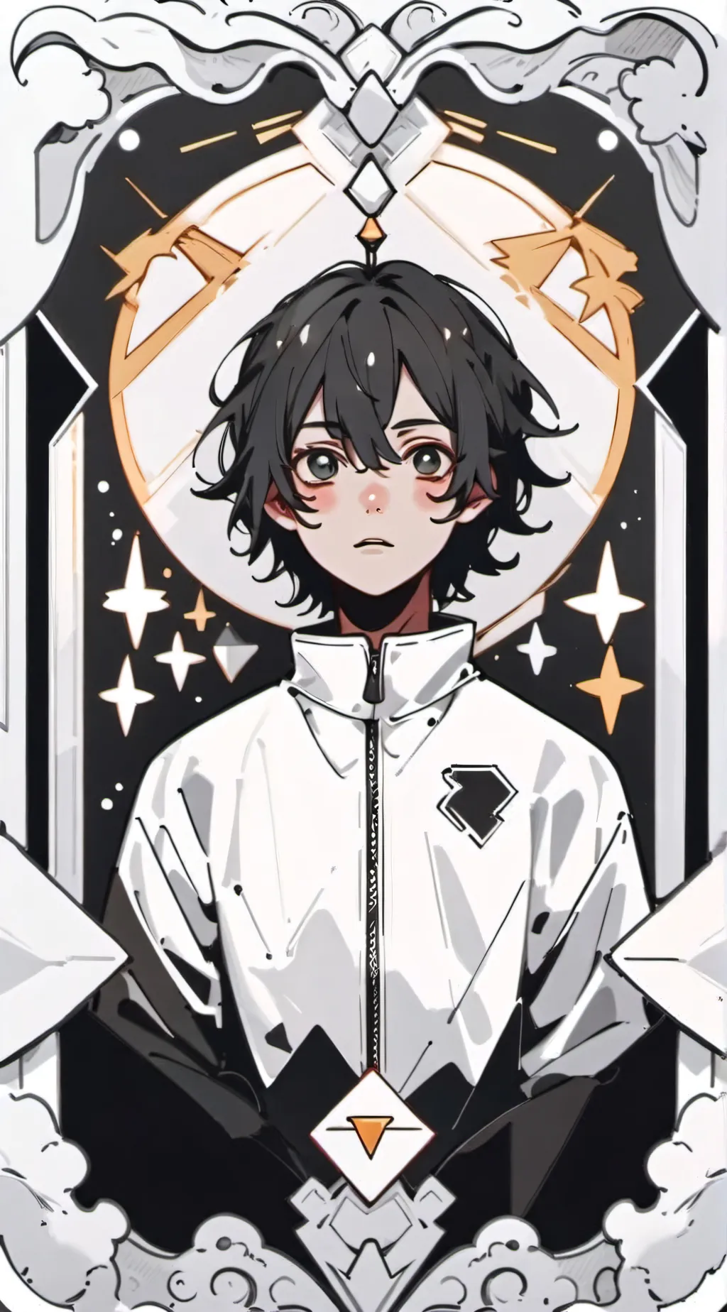ai character: Nico Di Angelo  background