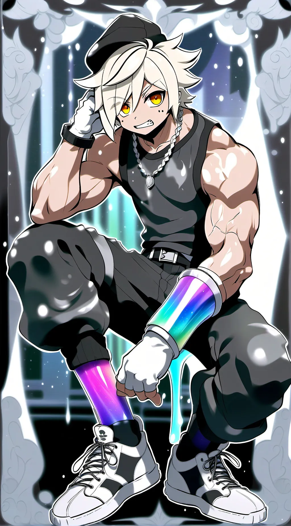 ai character: Aaron  background