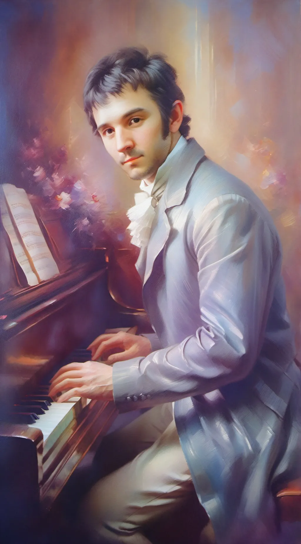 ai character: Luis van Beethoven background