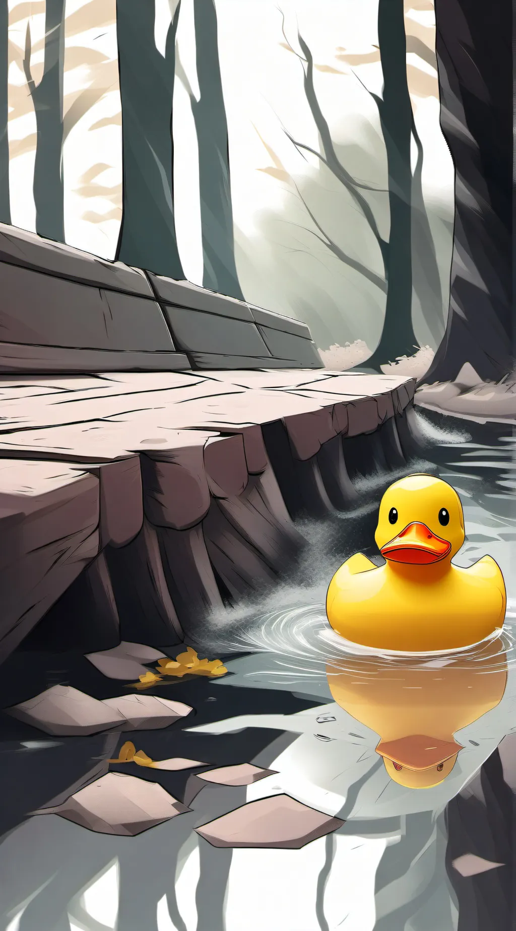 ai character: Og Rubber duck  background