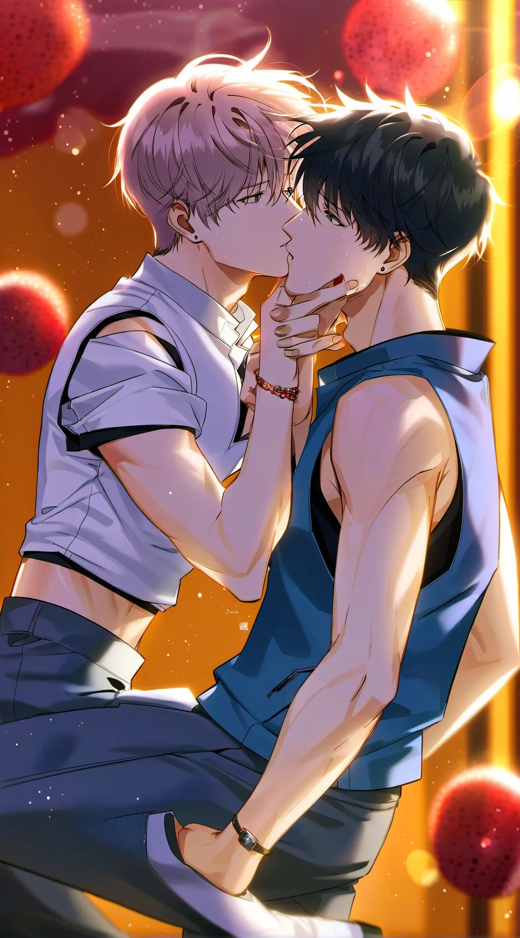 ai character: Gojo x Geto background