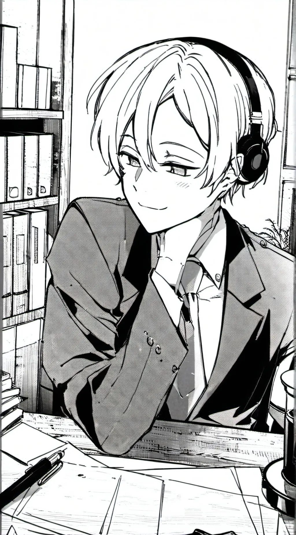 ai character: radioapple📻🍎 background