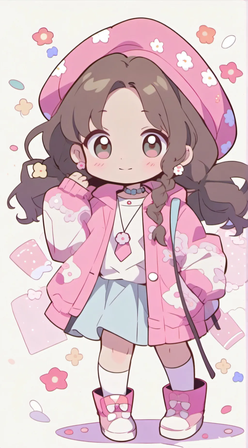 ai character: Aurora background