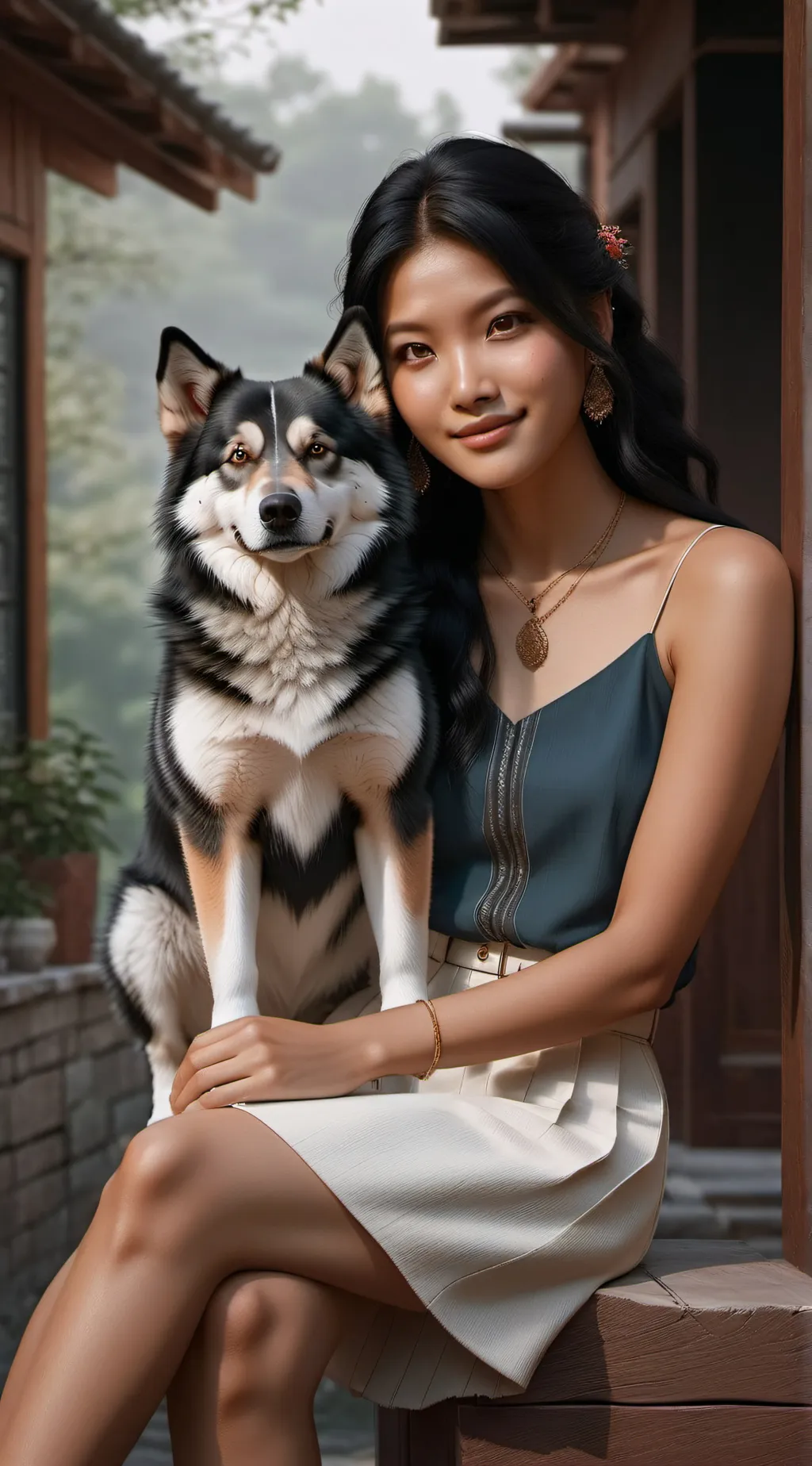 ai character: Aphmau  background