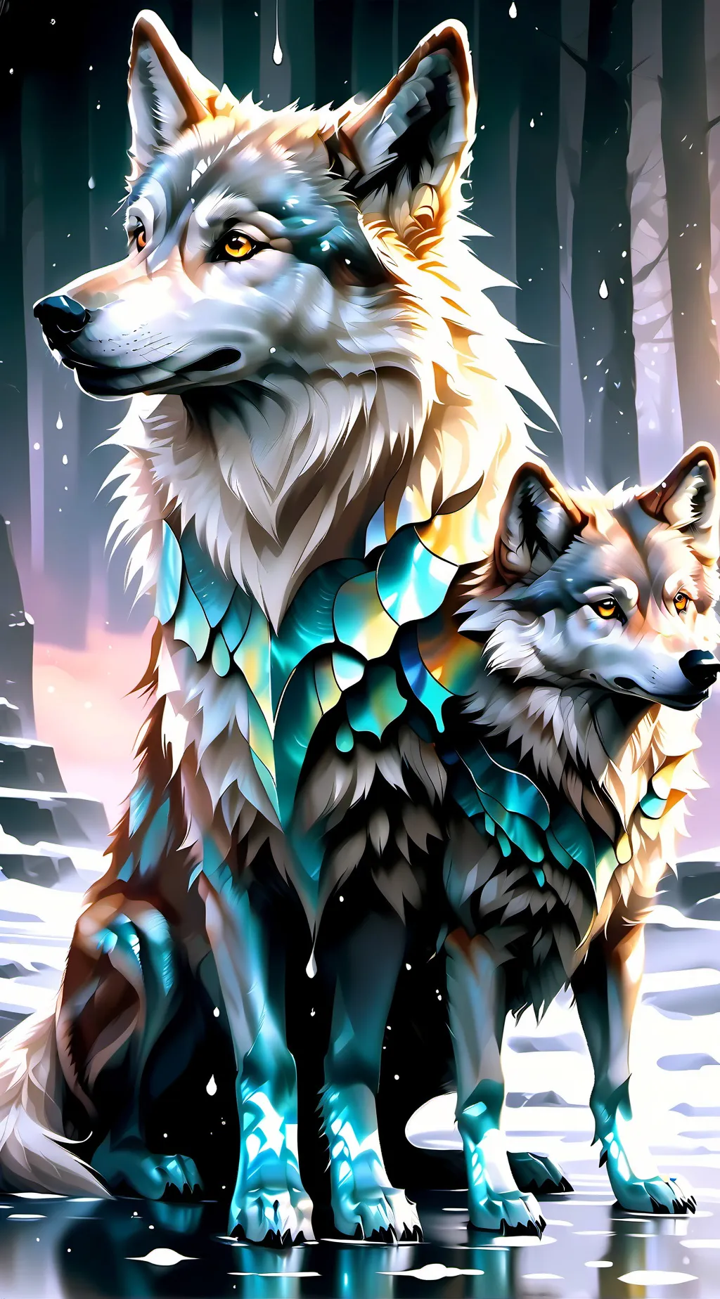 ai character: Dogday and Foxers background