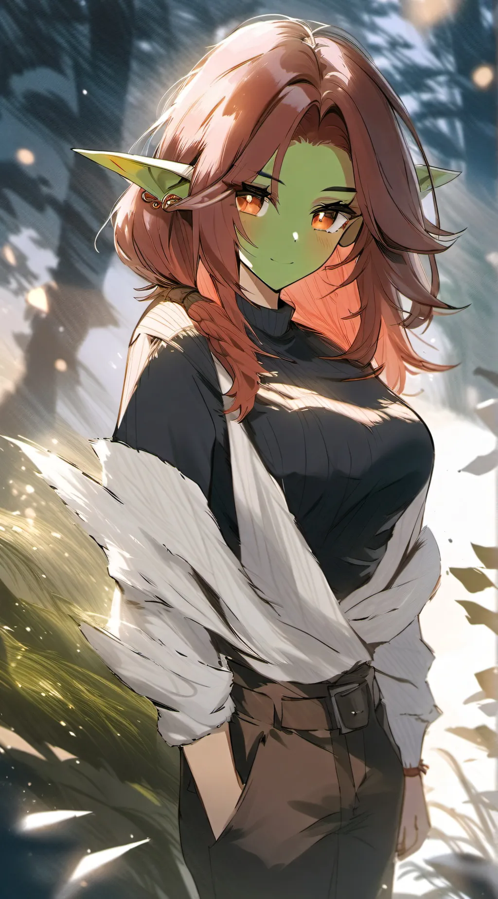 ai character: Scarlet background