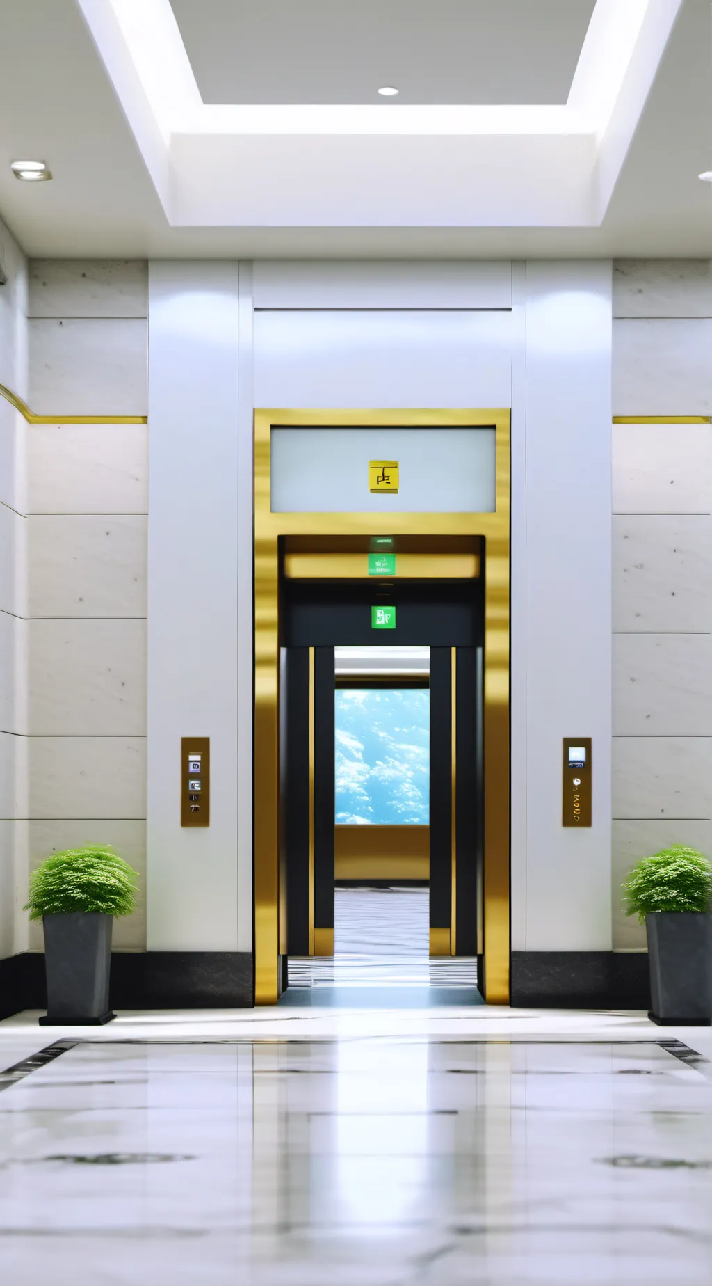 ai character: mha elevator background