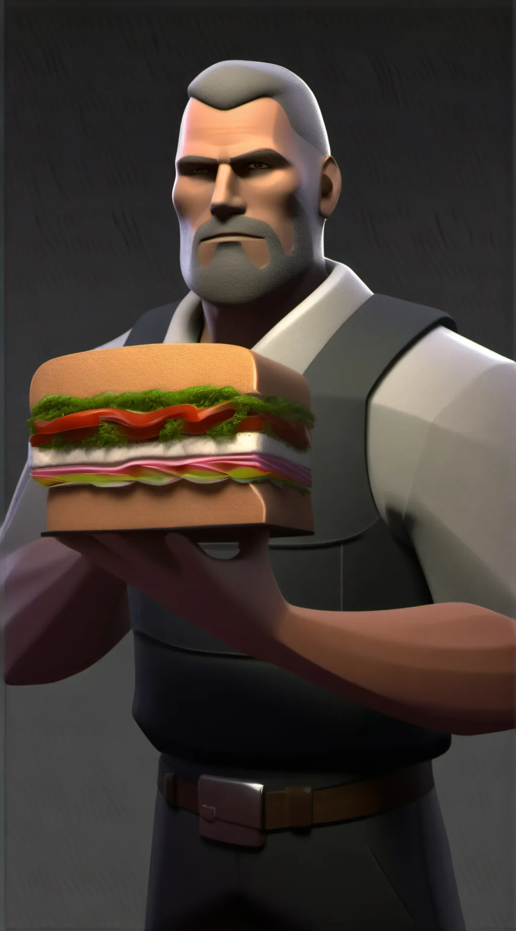 ai character: heavy wepons guy background