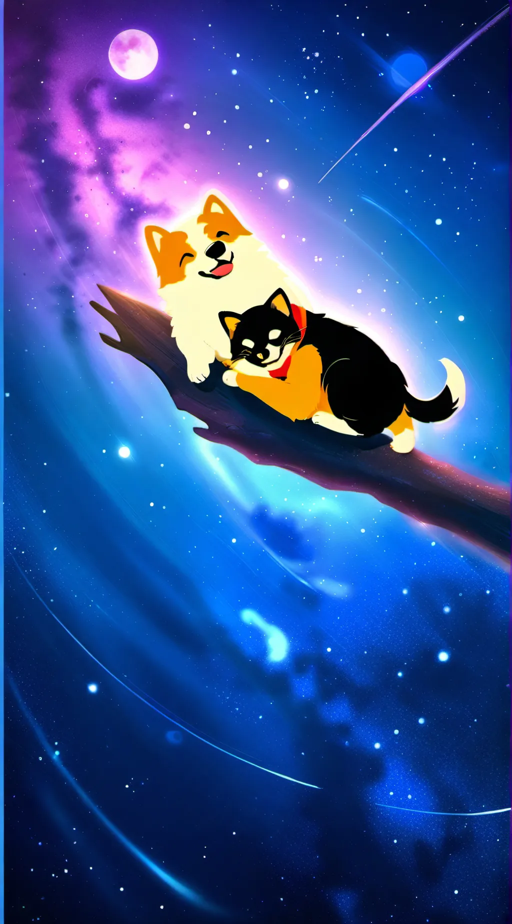 ai character: Dog day background