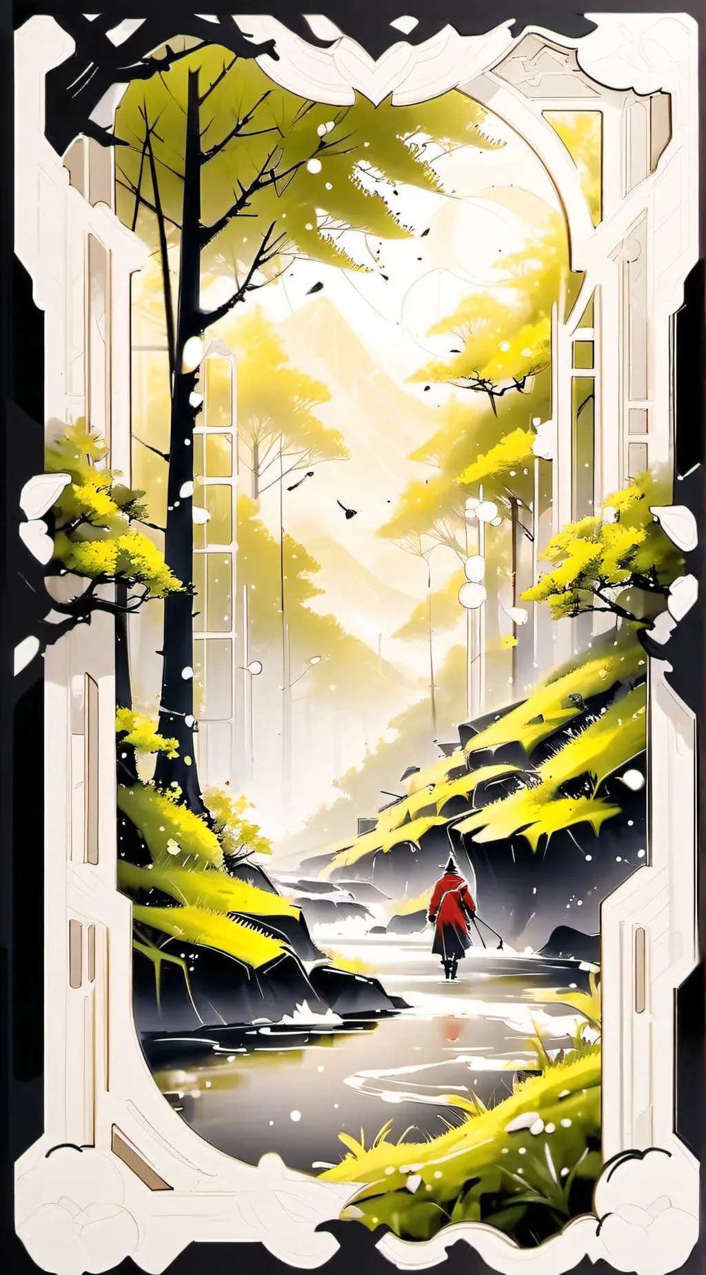 ai character: Mm2 Christmas Eve. background