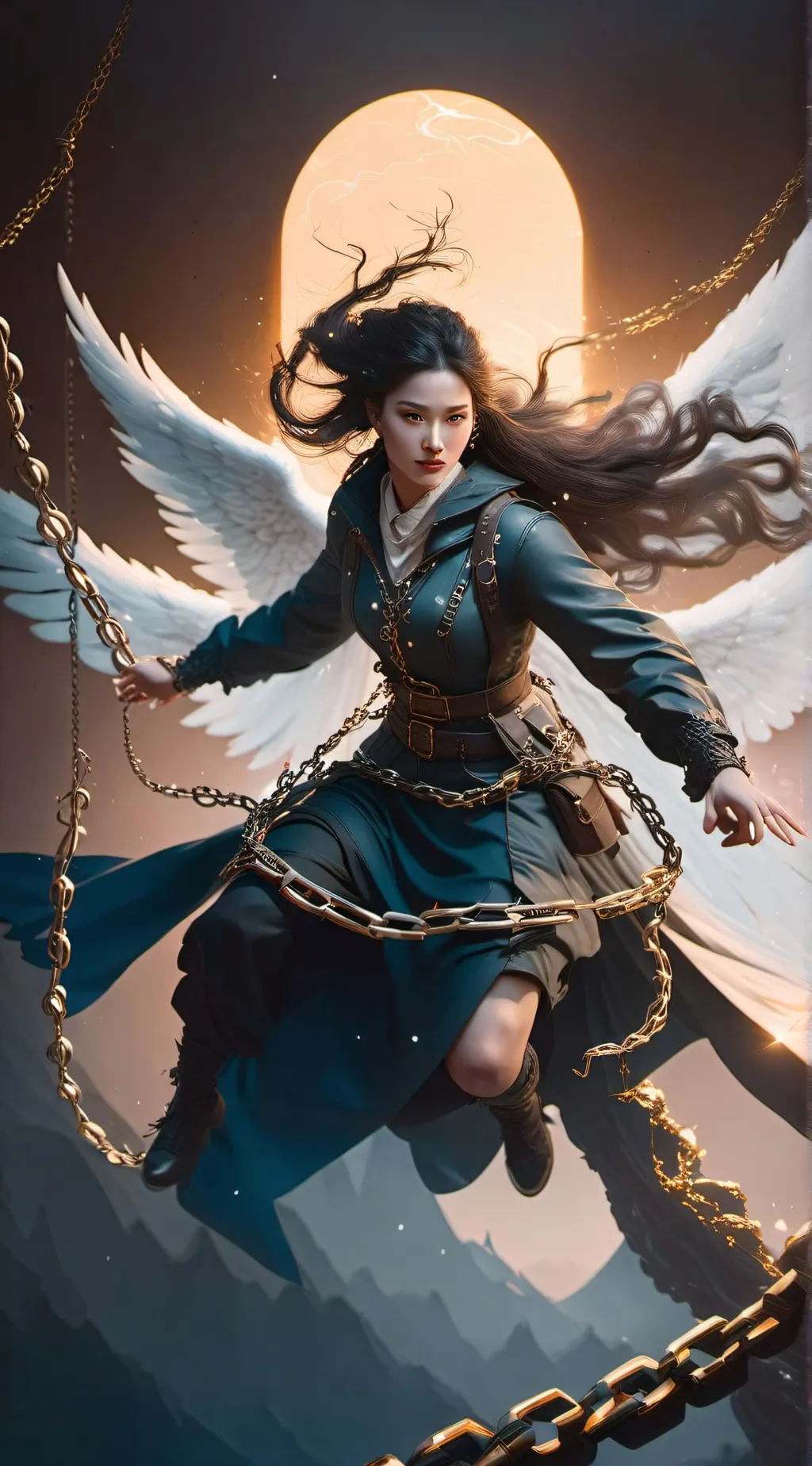 ai character: Mha fight background