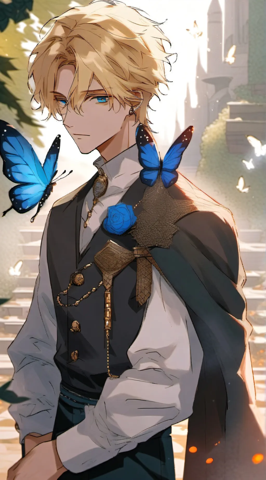 ai character: °Lucien° background