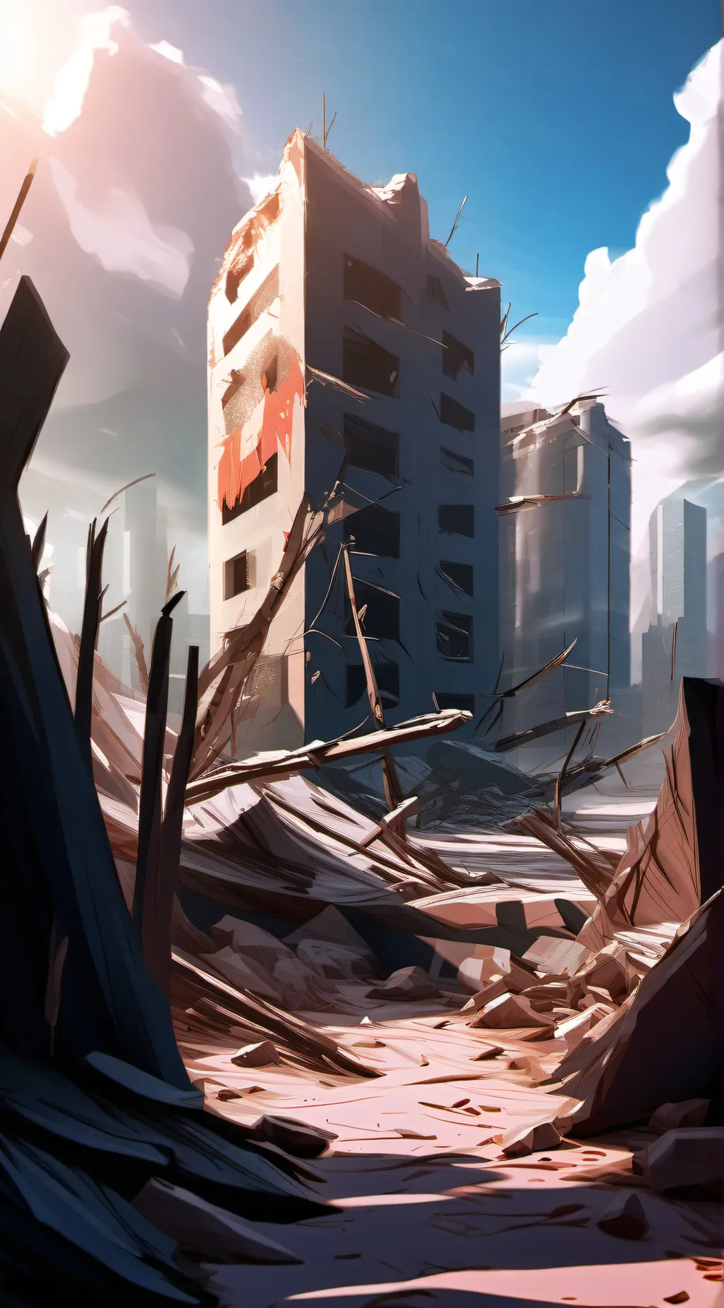 ai character: MHA - Final battle background