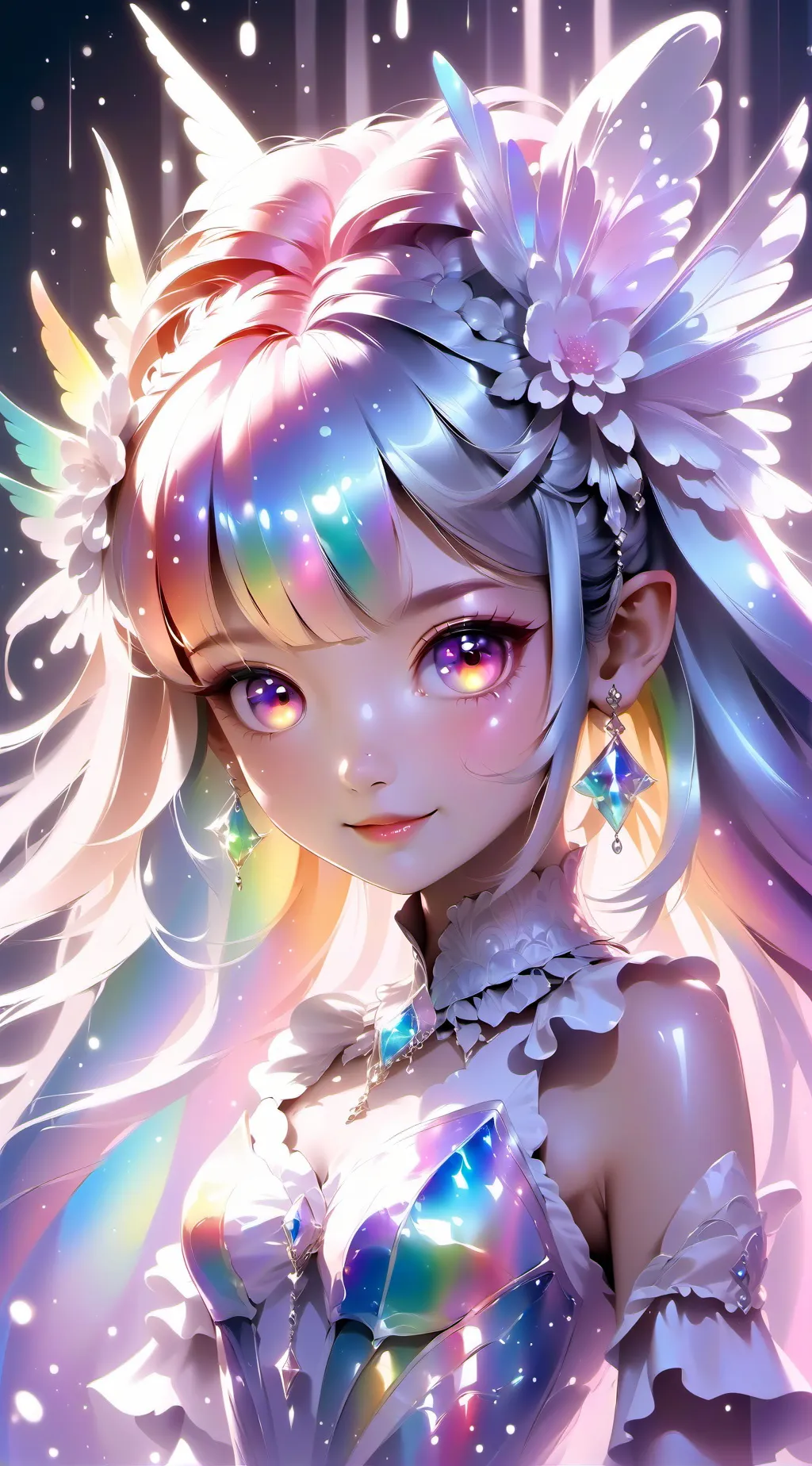 ai character: Crystal  background