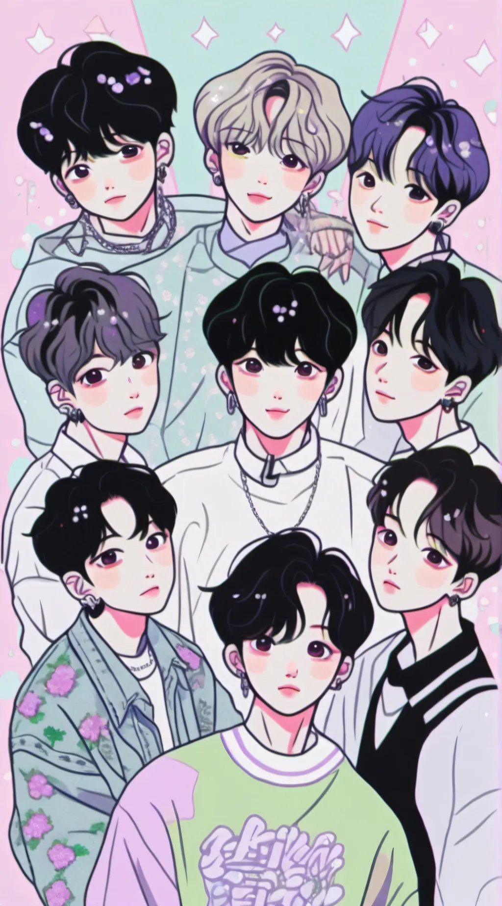 ai character: skz hospital background