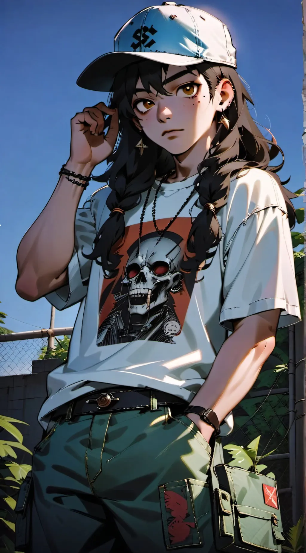 ai character: Steve  background