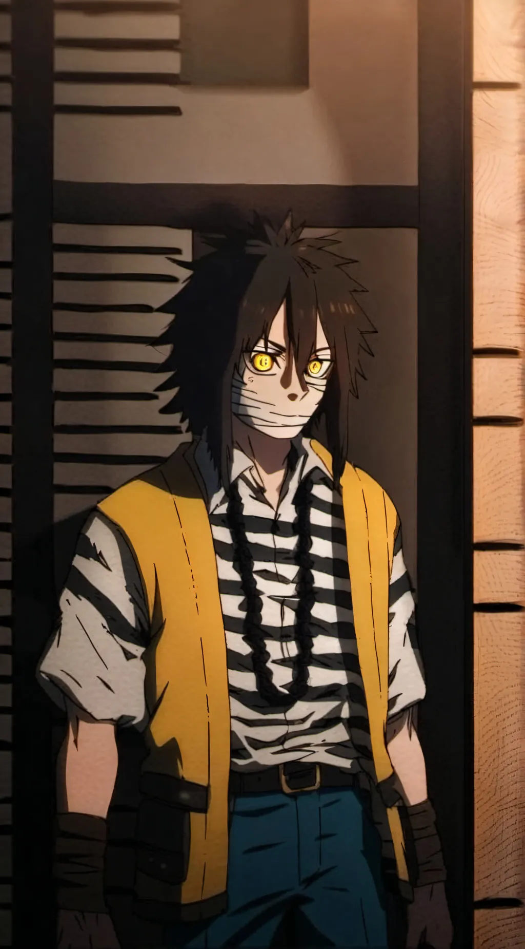 ai character: Iguro Obanai  background