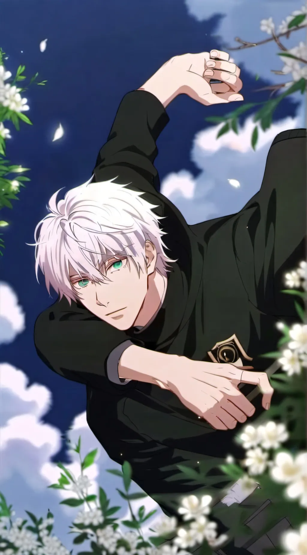 ai character: gojo  background