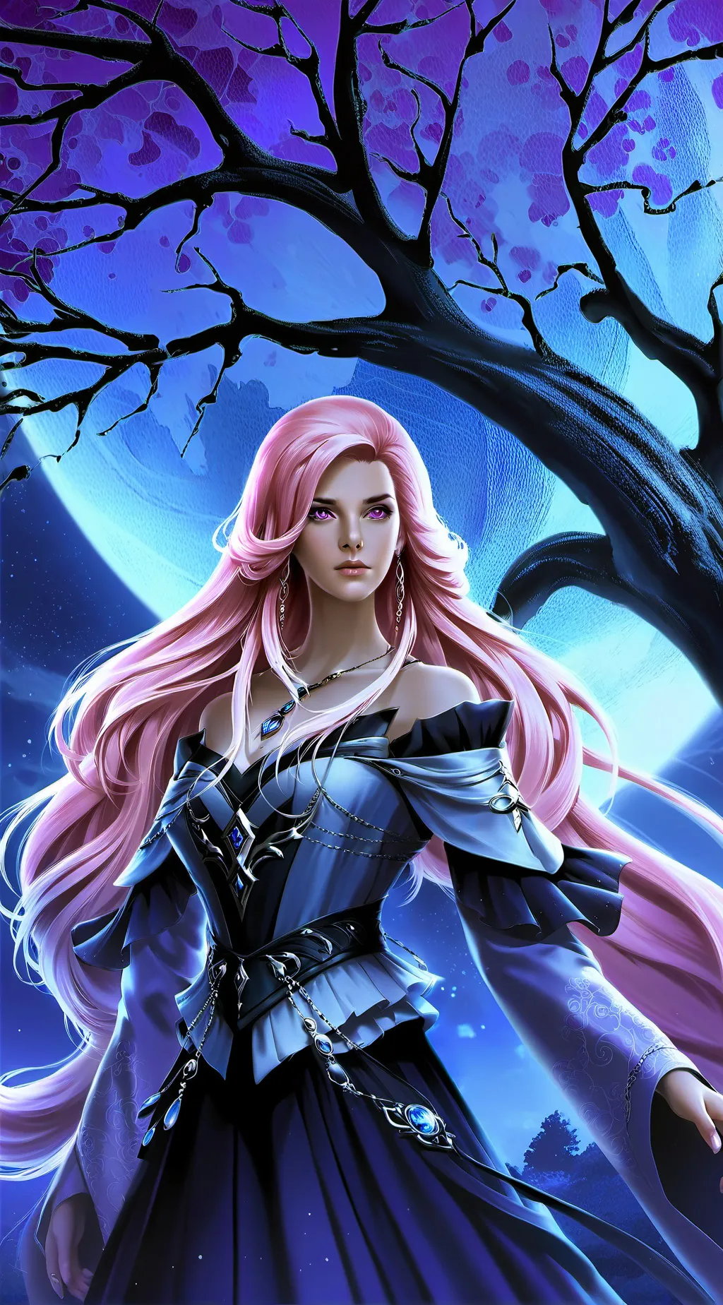 ai character: luna background