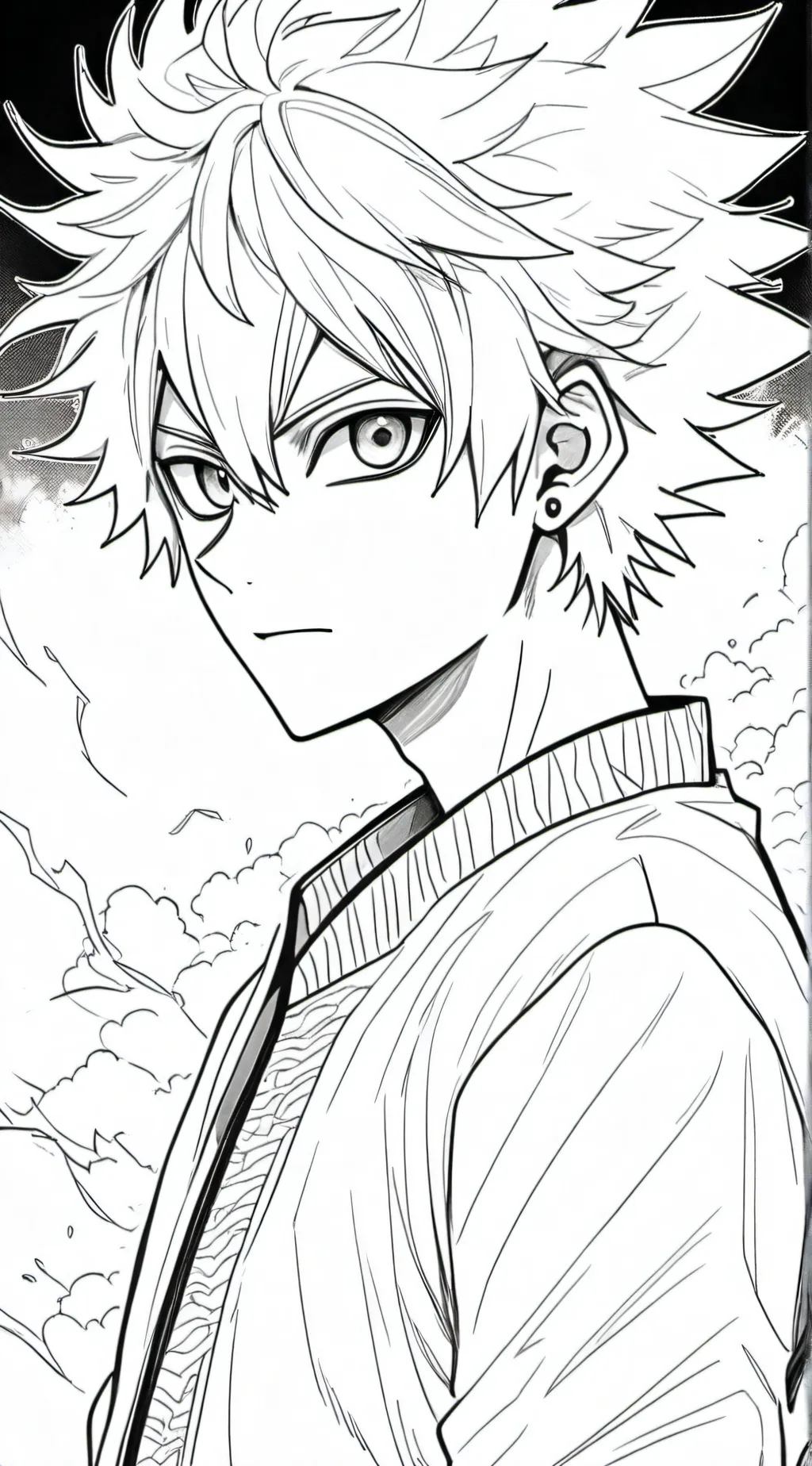 ai character: Bakugou Katsuki background