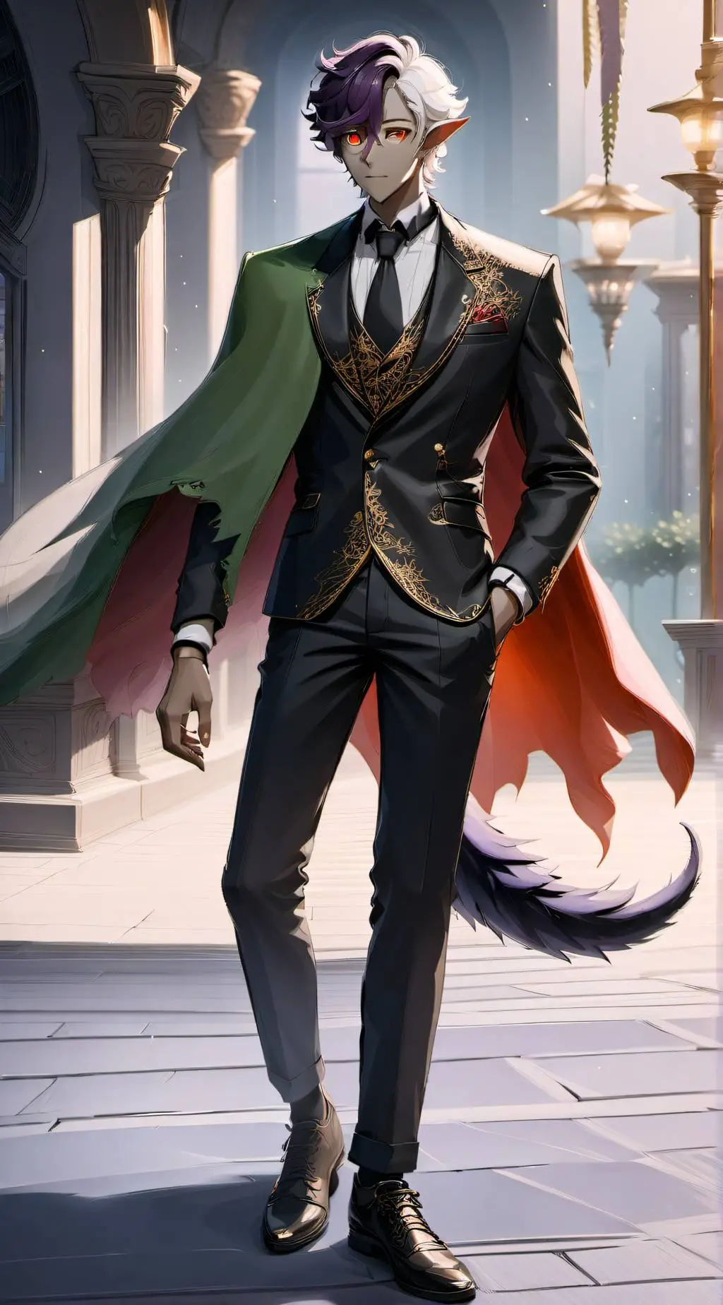 ai character: Origin Ranboo background