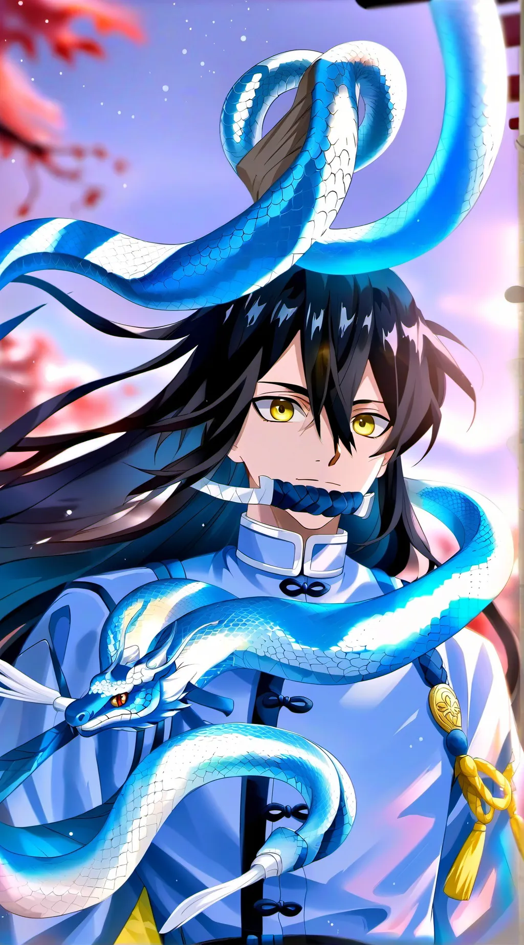 ai character: demon Slayer  background