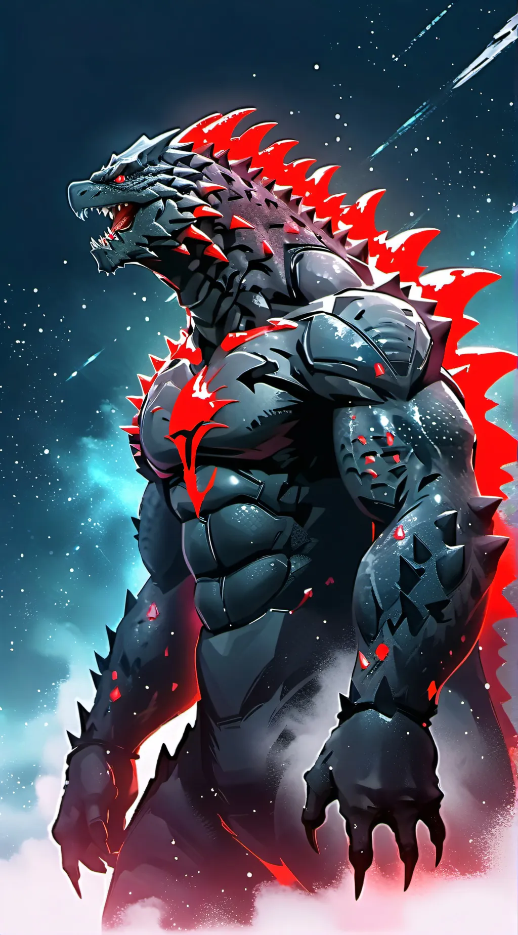 ai character: redzilla background