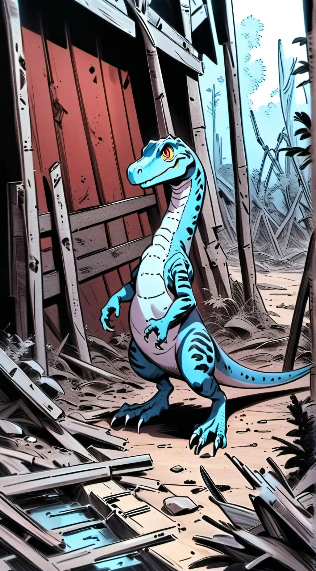 ai character: V raptor background