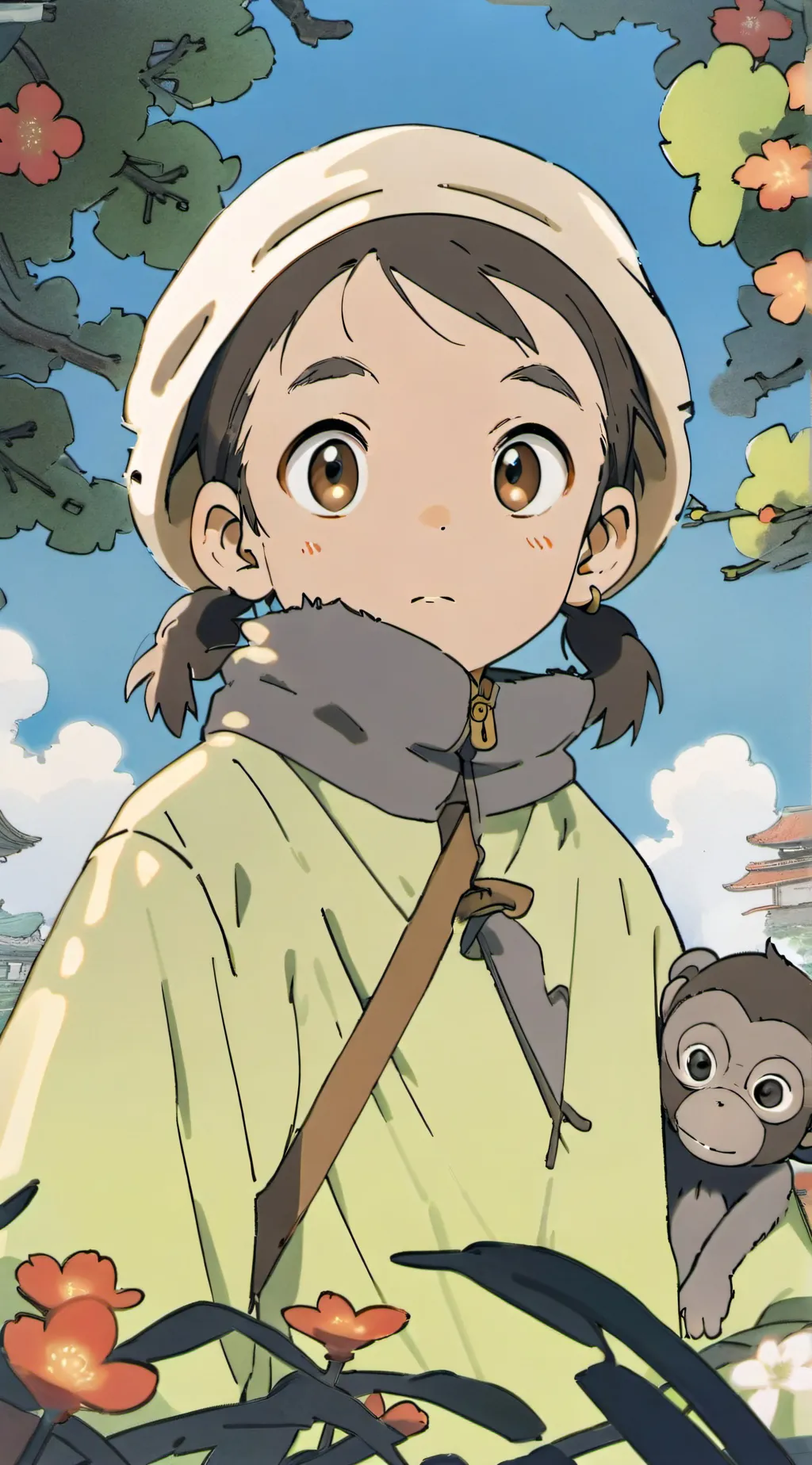 ai character: Aurora background