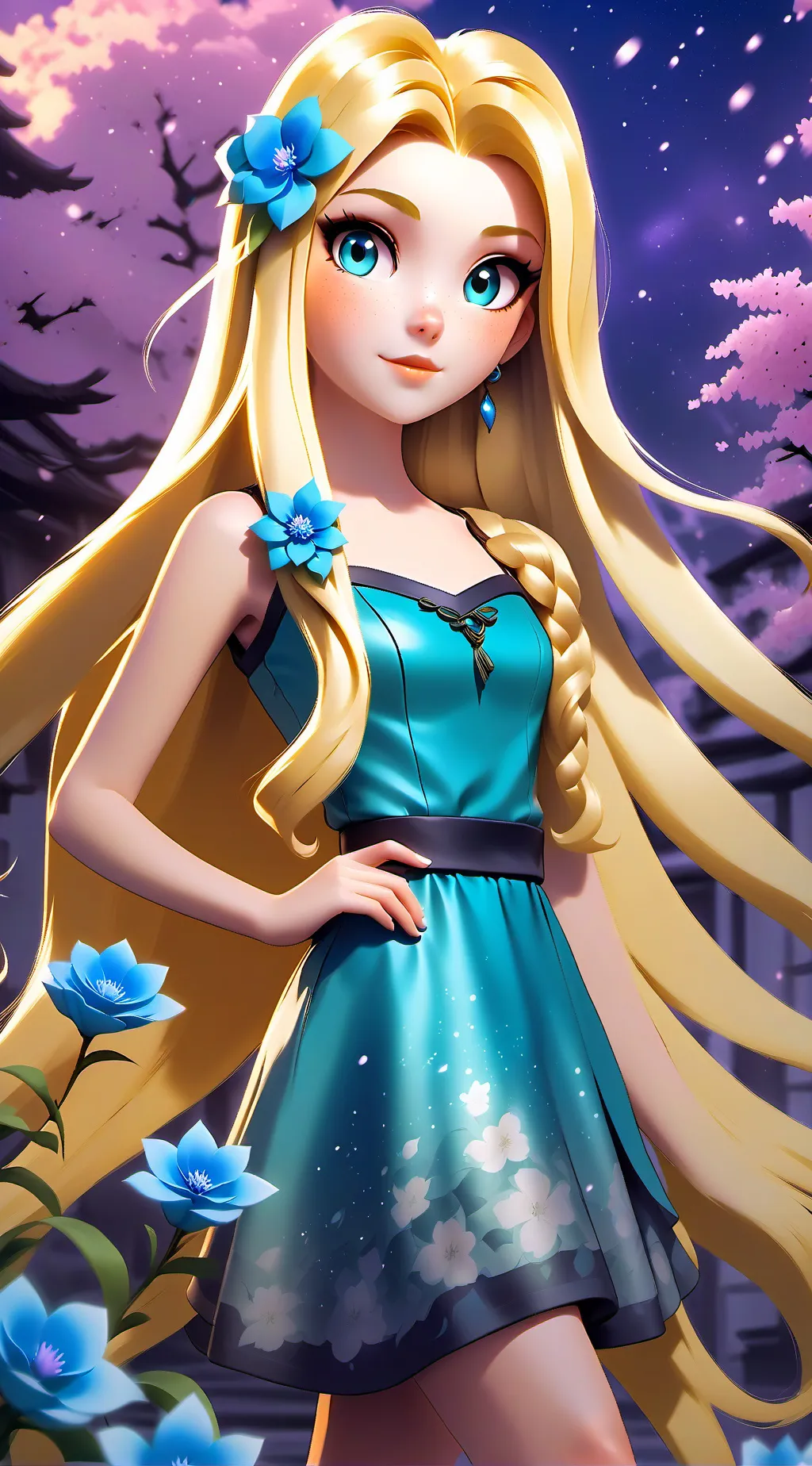 ai character: Crystal background