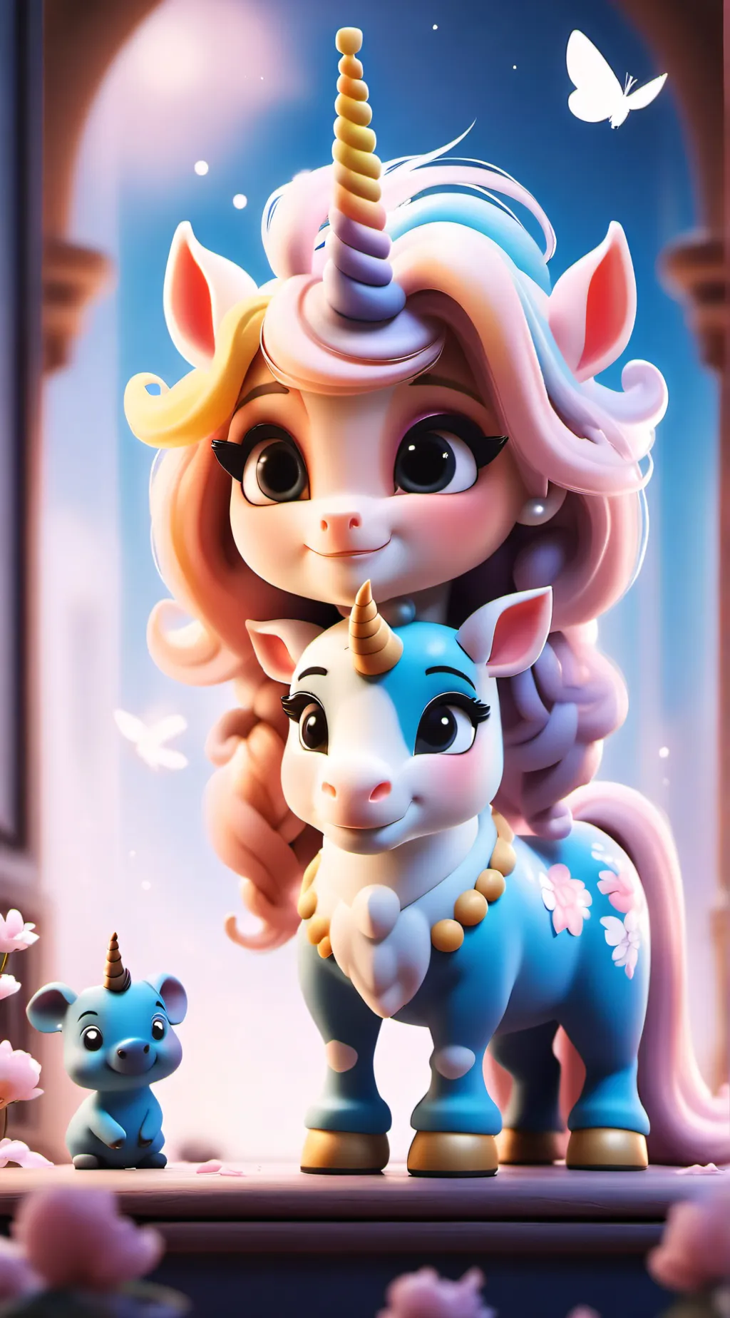 ai character: unicorn academy  background