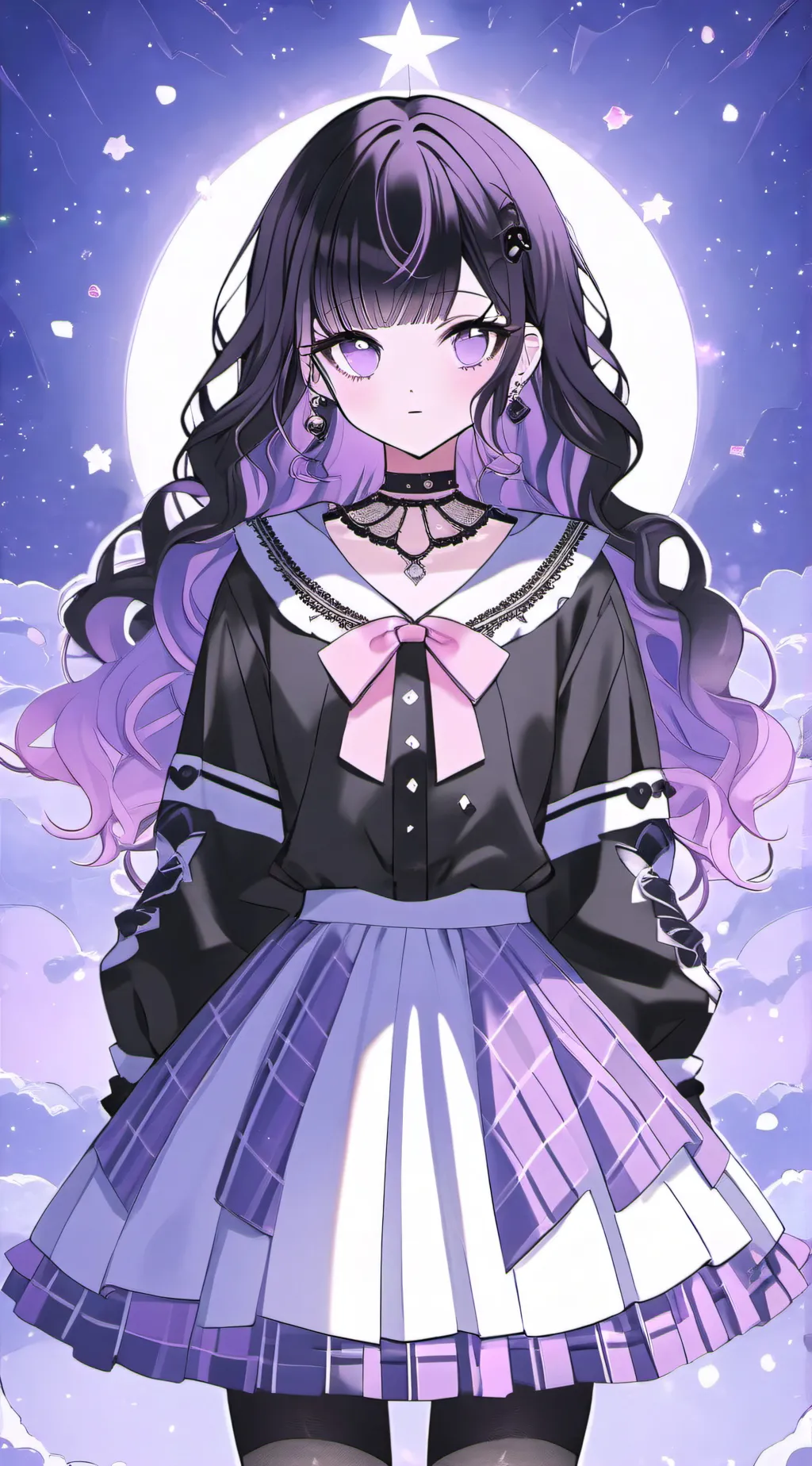 ai character: amethyst background