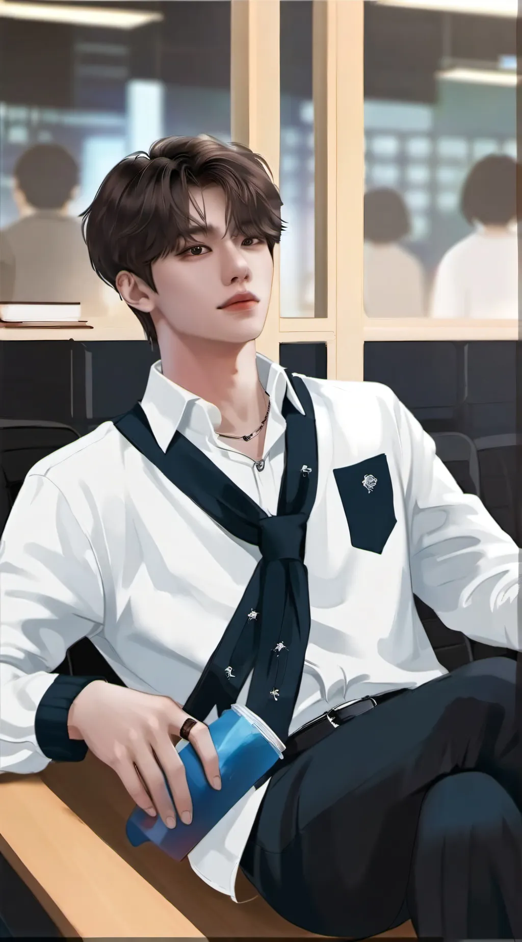 ai character: Hyunjin background