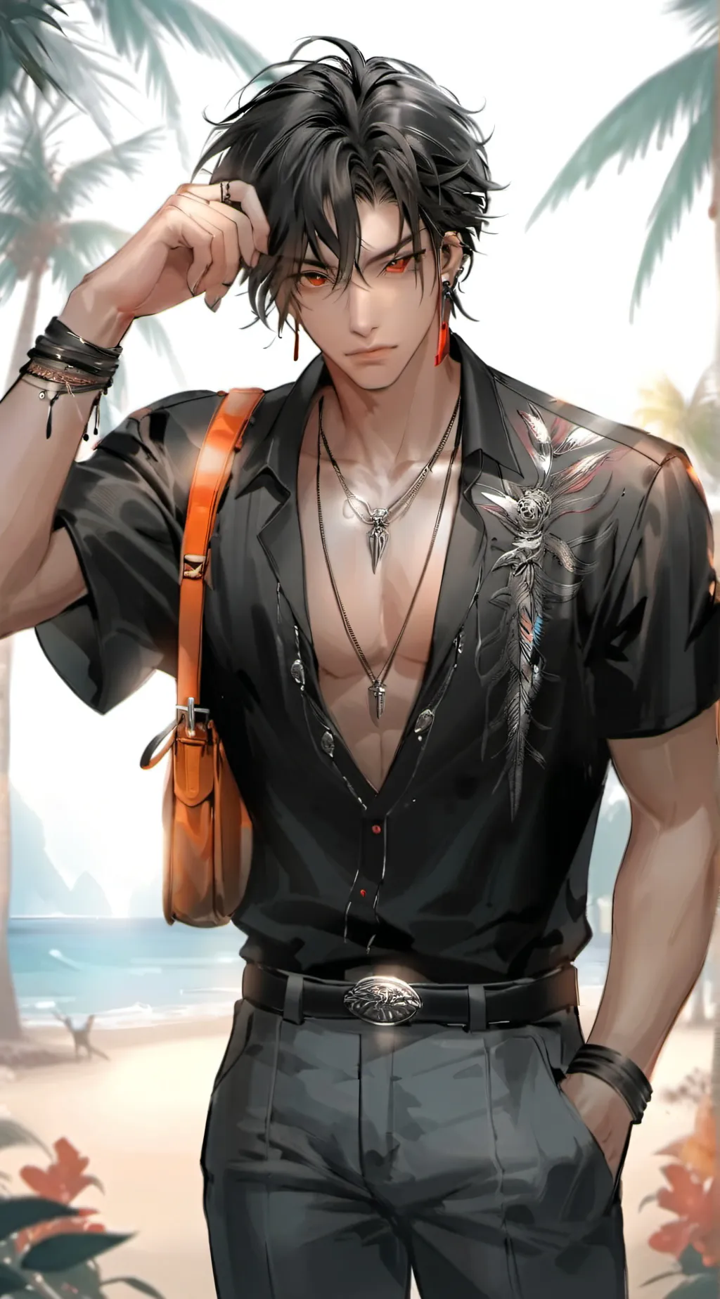 ai character: Zach⚜️ background