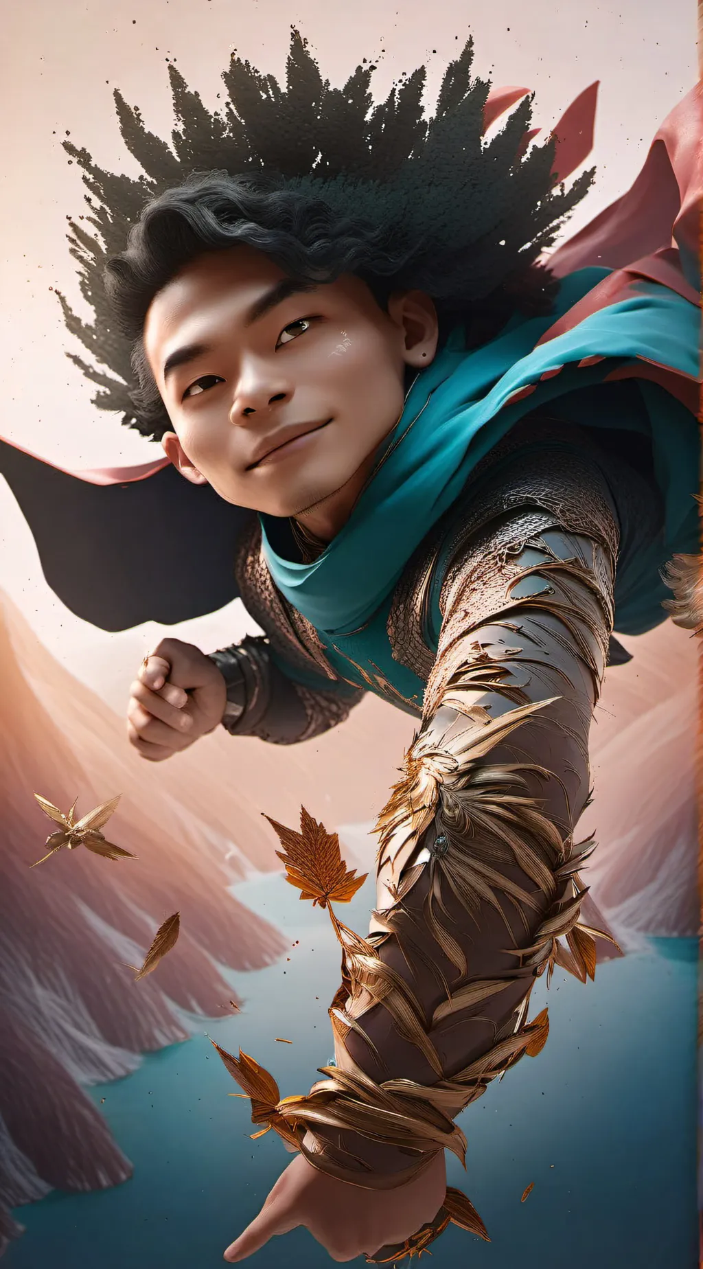 ai character: meme background